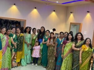 भाजपा सांस्कृतिक प्रकोष्ठ द्वारा सावन तीज मिलन समारोह में सावन तीज मिलन समारोह