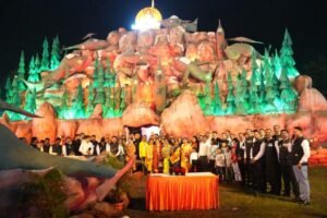 भिलाई सेक्टर-7 दशहरा मैदान गणेश पंडाल में बप्पा का भव्य आगमन