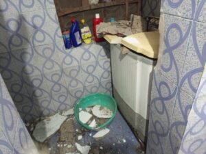 बीएसपी कर्मचारी के क्वॉटर का छज्जा गिरा, गंभीर हादसा टला