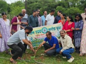 मरोदा सेक्टर में हुआ अनूठा वृक्षारोपण, 500 से ज्यादा फलदार पौधे लगे