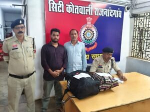 गांजा तस्कर धारा 20-बी एनडीपीएस एक्ट के तहत गिरफ्तार…उड़ीसा से तस्करी कर राजनादगांव लाते थे गांजा