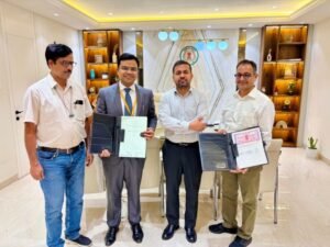 कोरबा पश्चिम में प्रस्तावित 660×2 मेगावाॅट क्षमता की ताप विद्युत परियोजना हेतु इंडियन रेलवे फाइनेंस कारपोरेशन से ऋण अनुबंध