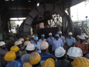 संयंत्र के ओएचपी-ए में कार्यपालक निदेशक (संकार्य) राकेश कुमार ने किया सुरक्षा निरीक्षण