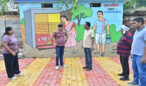 वैशाली नगर अंतर्गत मंगल भवन एवं लोकांगन का निरीक्षण