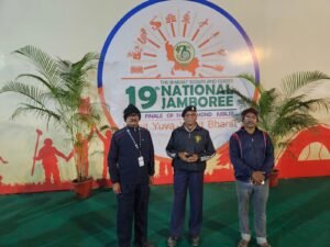 छत्तीसगढ़ की सशक्त प्रस्तुति राष्ट्रीय जंबूरी मेंसर्द रातें बिता रहे हैं टेंट में