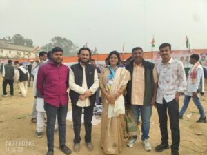 वोट चोर गद्दी छोड़ महारैली कार्यक्रम दिल्ली में शामिल हुए अपने साथीयों के साथ नदीम मेमन