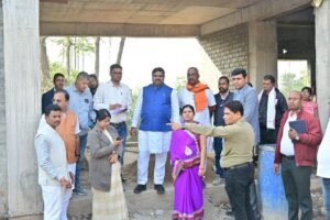 विकास कार्यों का मंत्री गजेन्द्र यादव ने किया निरीक्षण