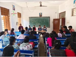 रानी रश्मि देवी सिंह शासकीय महाविद्यालय और नवीन शासकीय कन्या महाविद्यालय खैरागढ़ के संयुक्त तत्वावधान में राष्ट्रीय उपभोक्ता दिवस का आयोजन