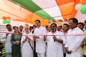 बीरा जी के अंगना का गरिमापूर्ण लोकार्पण, 110 फीट ऊंचे तिरंगे का ध्वजारोहण देखने उमड़ा जनसैलाब