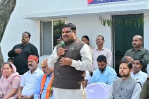 मंत्री गजेन्द्र यादव ने किया बोरसी वार्ड में पुलिस सहायता केंद्र शुभारंभ