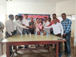 अंतरराष्ट्रीय महिला दिवस पर न्यू प्रेस क्लब ऑफ भिलाई नगर द्वारा किया गया महिला पत्रकारों का सम्मान