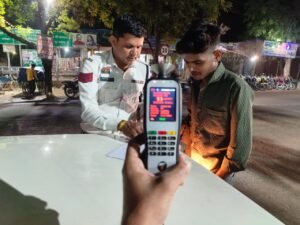 जिला पुलिस के सी जी द्वारा शराब पीकर वाहन चालकों पर कड़ी कार्यवाही…