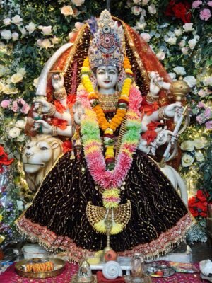 ज्योति कलश प्रज्ज्वलित करके प्रारंभ हुआ श्री सत्तीचौरा माँ दुर्गा मंदिर का 16 वाँ वार्षिकोत्सव एवं चैत्र नवरात्र पर्व