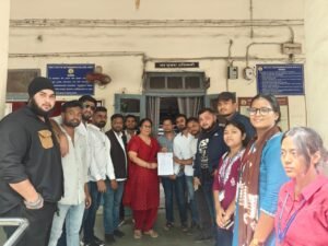 छात्रसंघ चुनाव बहाली की मांग पर एनएसयूआई का ज्ञापन..