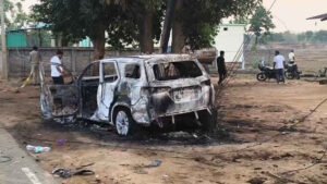 सोनहत में रेत कारोबार पर खूनी संघर्ष: फॉर्च्यूनर में जिंदा जलाए गए पूर्व जनपद उपाध्यक्ष समेत 3 लोग