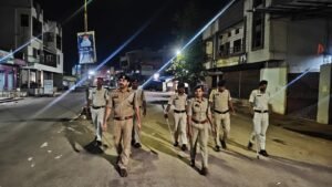जिला के.सी.जी. पुलिस टीम के द्वारा चलाया गया देर रात्रिकालीन कॉम्बिंग गश्त अभियान