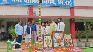 नगर पालिक निगम भिलाई में हर्षोल्लास के साथ मनाया गया 80वां स्वतंत्रता दिवस