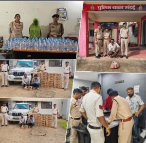आबकारी एक्ट के तहत बड़ी कार्रवाई,माह अगस्त में खैरागढ़ -छुईखदान- गंडई पुलिस के व्दारा
